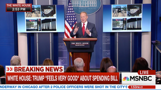 Here's Sean Spicer Getting Very Upset Over What Is a Wall and What Is a Fence